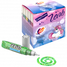 Parıltılı gel "Neon" (çeşidli), boru 5 ml.