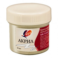 Ağ mirvari akril boya, 40 ml banka